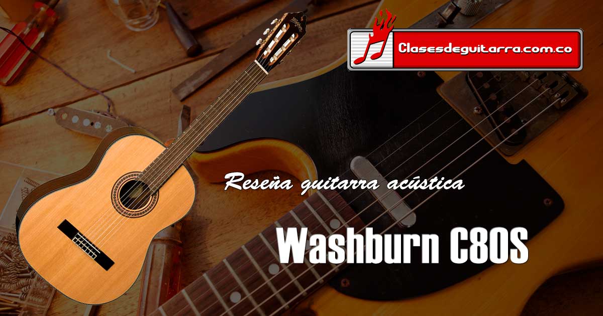Reseña guitarra acústica Washburn C80S