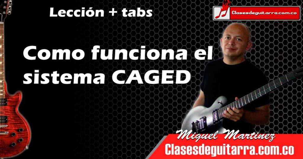 Como usar el sistema CAGED para aprender los acordes en la guitarra