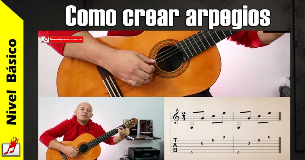 Como crear arpegios en la guitarra