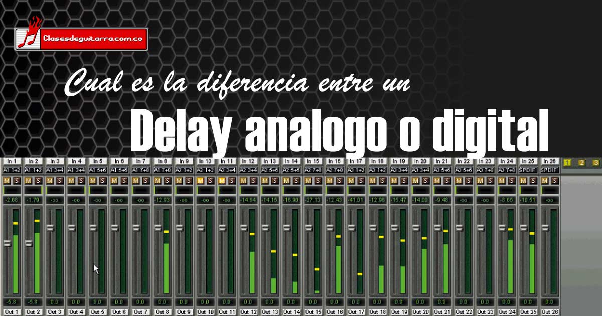 Cuál es la diferencia entre un delay análogo y un delay digital
