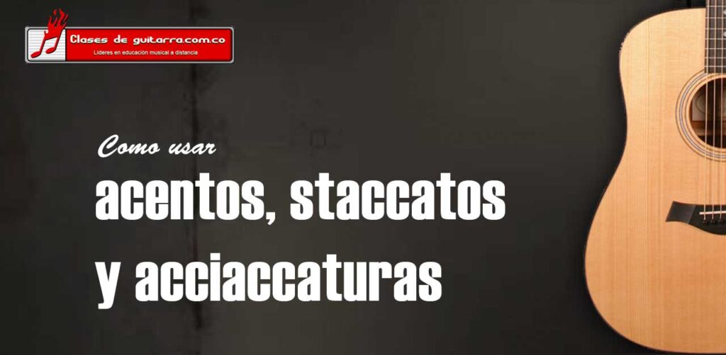 acentos, staccatos y acciaccaturas