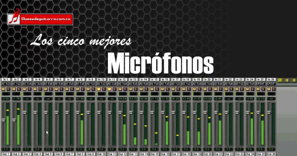 Los cinco mejores micrófonos para grabar una guitarra acústica