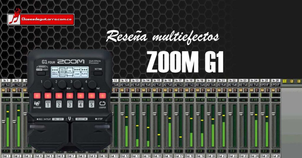 Reseña pedal de efectos Zoom g1
