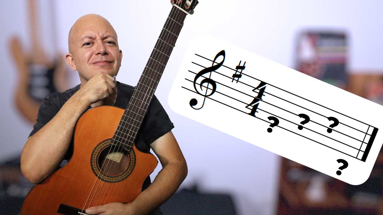 Cómo leer una melodía en la guitarra