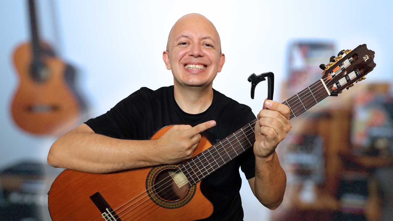 Como usar el capo, capotraste o capodastro en la guitarra