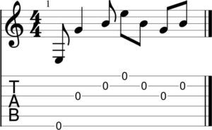 ritmo en arpegio usando sincopa